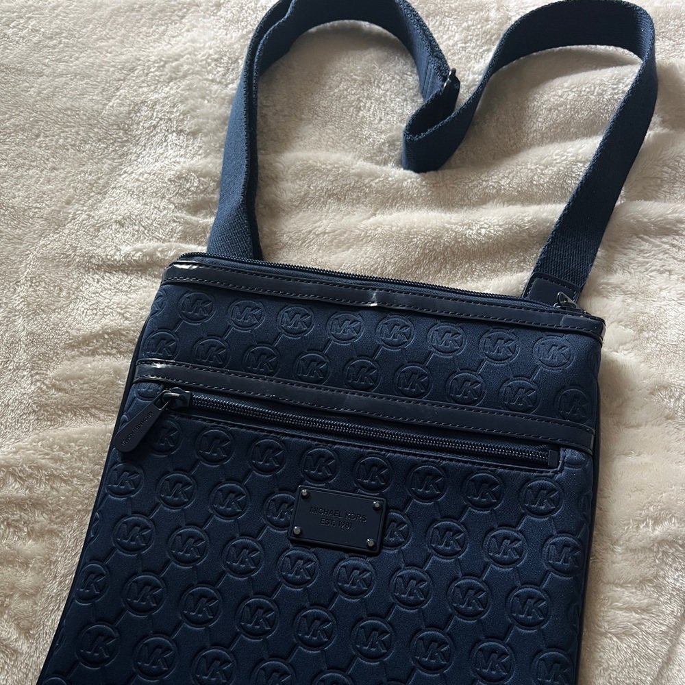Michael Kors Hipster Neoprene Bag Navy Blue